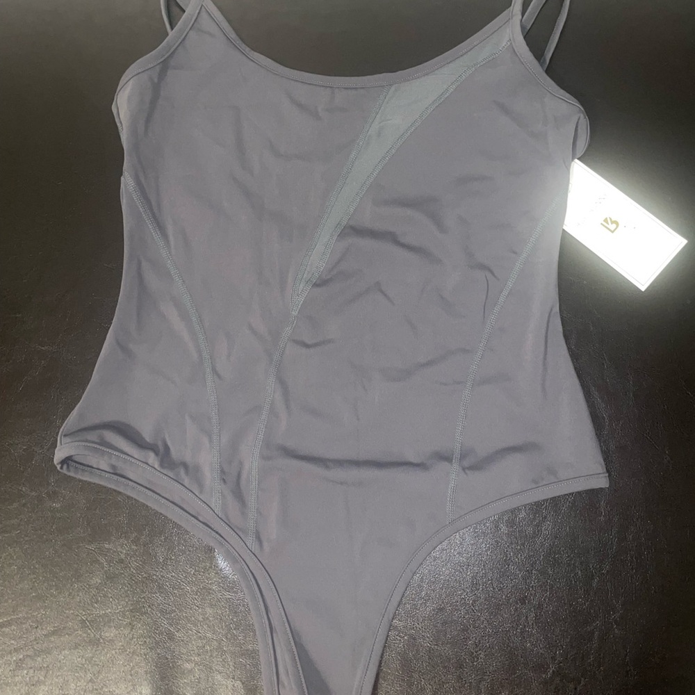 BuffBunny Charcoal Bodysuit